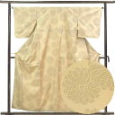 【中古】紬 リサイクル着物 身丈158cm 裄丈65cm 前幅26cm 後幅32cm 袖丈49cm 袖幅32.5cm レディース 袷 花柄 裄Mサイズ 秋冬春用...