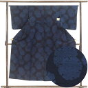 【中古】紬 リサイクル着物 身丈150cm 裄64cm 前幅25cm 後幅29cm 袖丈49cm 袖幅34cm レディース 単衣 雪輪 裄Mサイズ 初夏・初秋用...
