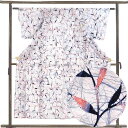 【中古】浴衣 リサイクル着物 身丈155cm 裄60.5cm 前幅23cm 後幅30.5cm 袖丈46cm 袖幅31cm レディース 植物 裄SS-Sサイズ 夏...