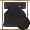 【中古】紬 リサイクル着物 身丈149cm 裄62cm 前幅24cm 後幅29cm 袖丈45cm 袖幅32cm レディース 単衣 市松 裄Sサイズ 初夏・初秋用...