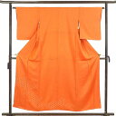 【中古】付下 着物 身丈153cm 裄64cm 前幅24cm 後幅28.5cm 袖丈49cm 袖幅33cm レディース 袷 絞り 裄Mサイズ 秋冬春用 正絹(シ...