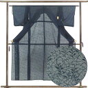 【中古】色無地 リサイクル着物 身丈151cm 裄61cm 前幅22cm 後幅30cm 袖丈45cm 袖幅30cm レディース 植物 裄Sサイズ 夏用 正絹(シ...