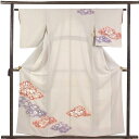 【中古】訪問着 リサイクル着物 身丈159cm 裄63cm 前幅22.5cm 後幅28.5cm 袖丈49cm 袖幅32.5cm レディース 袷 辻ヶ花 裄Mサイ...