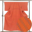 【中古】小紋 リサイクル着物 身丈156cm 裄63cm 前幅24cm 後幅28cm 袖丈49cm 袖幅32.5cm レディース 袷 小花 裄Mサイズ 秋冬春用...