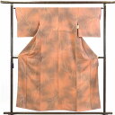 【SS50%OFF】【中古】小紋 リサイクル着物 身丈157cm 裄65cm 前幅22cm 後幅28cm 袖丈46cm 正絹(シルク) レディース 袷仕立 秋冬春用 茶色 裄Mサイズ リユース