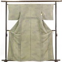【中古】小紋 リサイクル着物 身丈163cm 裄64cm 前幅22.5cm 後幅28.5cm 袖丈57cm 正絹(シルク) レディース 袷仕立 秋冬春用 グレー...