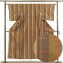 【中古】紬 コート丈82cm 着物 身丈154cm 裄63cm 前幅22.5cm 後幅29.5cm 袖丈49cm 正絹(シルク) レディース 袷仕立 秋冬春用 ...