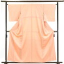 【中古】小紋 リサイクル着物 身丈160cm 裄64cm 前幅22cm 後幅29cm 袖丈49cm 正絹(シルク) レディース 袷仕立 秋冬春用 ピンク地 裄M...