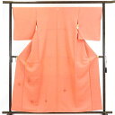 【中古】訪問着 リサイクル着物 身丈162cm 裄67cm 前幅24cm 後幅30cm 袖丈51cm 正絹(シルク) レディース 袷仕立 秋冬春用 ピンク地 裄...