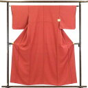 【中古】色無地 リサイクル着物 身丈157cm 裄63cm 前幅23cm 後幅29cm 袖丈48cm 正絹(シルク) レディース 袷仕立 無地 秋冬春用 ピンク...