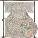 【FashionTheSale10%OFF】【中古】小紋 リサイクル着物 身丈163cm 裄66cm 前幅23cm 後幅28cm 袖丈48cm 正絹(シルク) ...