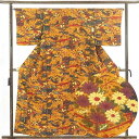 【FashionTheSale10%OFF】【中古】小紋 リサイクル着物 身丈158cm 裄65cm 前幅25.5cm 後幅30.5cm 袖丈47cm 正絹(シ...