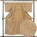 【中古】小紋 リサイクル着物 身丈154cm 裄65cm 前幅24cm 後幅30cm 袖丈47cm 袖幅33cm レディース 袷 縞 裄Mサイズ 秋冬春用 正絹...