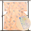【中古】小紋 リサイクル着物 身丈157cm 裄丈64cm 前幅24cm 後幅30cm 袖丈52cm 袖幅33cm レディース 袷 花柄 裄Mサイズ 秋冬春用 ...