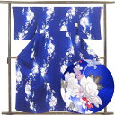 【中古】小紋 リサイクル着物 身丈158cm 裄丈65cm 前幅23.5cm 後幅30cm 袖丈49cm 袖幅33.5cm レディース 袷 花柄 裄Mサイズ 秋...