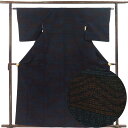 【中古】紬 リサイクル着物 身丈155cm 裄62cm 前幅22cm 後幅28cm 袖丈47.5cm 袖幅32cm レディース 袷 抽象柄 裄Sサイズ 秋冬春用...