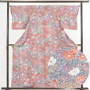 【FashionTheSale10%OFF】【中古】小紋 リサイクル着物 身丈160cm 裄64cm 前幅23cm 後幅28cm 袖丈48cm 正絹(シルク) ...