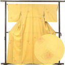 【中古】小紋 リサイクル着物 身丈160cm 裄丈66cm 前幅24cm 後幅30cm 袖丈48.5cm 袖幅34cm レディース 袷 刺繍 裄長 裄M-Lサイ...