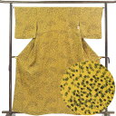 【中古】小紋 リサイクル着物 身丈162cm 裄丈65cm 前幅24.5cm 後幅30cm 袖丈49cm 袖幅32cm レディース 袷 紅葉 裄Mサイズ 秋冬春...