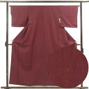 【中古】色無地 リサイクル着物 身丈159cm 裄丈64cm 前幅24cm 後幅30cm 袖丈45cm 袖幅32.5cm レディース 袷 無地 裄Mサイズ 秋冬...