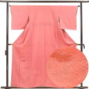 【中古】付下 リサイクル着物 身丈159cm 裄丈63cm 前幅22cm 後幅28cm 袖丈48cm 袖幅33cm レディース 袷 花柄 裄Mサイズ 秋冬春用 ...