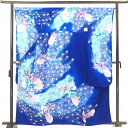 【中古】振袖 リサイクル着物 身丈163cm 裄丈66cm 前幅23cm 後幅29cm 袖丈108cm 袖幅33cm レディース 袷 鳳凰 裄長 裄M-Lサイズ...