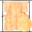 【中古】色無地 リサイクル着物 身丈155cm 裄63cm 前幅23cm 後幅30.5cm 袖丈55cm 袖幅32cm レディース 単衣 一方付 裄Mサイズ 初...