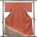 【中古】訪問着 リサイクル着物 身丈159cm 裄63cm 前幅24cm 後幅30cm 袖丈47cm 袖幅33cm レディース 袷 刺繍 裄Mサイズ 秋冬春用 ...