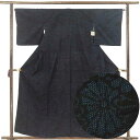 【中古】紬 リサイクル着物 身丈160cm 裄65cm 前幅24cm 後幅30cm 袖丈47cm 袖幅33.5cm レディース 袷 菊 裄Mサイズ 秋冬春用 正...