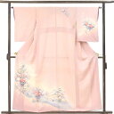 【中古】訪問着 リサイクル着物 身丈159cm 裄63cm 前幅24cm 後幅29.5cm 袖丈53cm 袖幅33cm レディース 袷 花柄 裄Mサイズ 秋冬春...