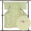 【中古】小紋 リサイクル着物 身丈148cm 裄61cm 前幅22.5cm 後幅29cm 袖丈45cm 袖幅32cm レディース 袷 裄Sサイズ 秋冬春用 正絹...