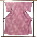 【中古】色無地 リサイクル着物 身丈156cm 裄61cm 前幅22.5cm 後幅28cm 袖丈45cm 正絹(シルク) レディース 袷仕立 無地 秋冬春用 紫...