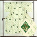 【中古】小紋 リサイクル着物 身丈150cm 裄63cm 前幅24cm 後幅30.5cm 袖丈46cm 正絹(シルク) レディース 単衣 初夏・初秋用 黄色地 ...