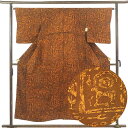 【中古】小紋 リサイクル着物 身丈153cm 裄丈65cm 前幅24cm 後幅30cm 袖丈48cm 袖幅32cm レディース 袷 抽象柄 裄Mサイズ 秋冬春用...