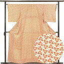 【中古】小紋 リサイクル着物 身丈159cm 裄丈65cm 前幅23cm 後幅30cm 袖丈49cm 袖幅32cm レディース 袷 花柄 裄Mサイズ 秋冬春用 ...
