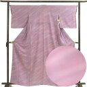 【中古】小紋 リサイクル着物 身丈163cm 裄丈65cm 前幅24cm 後幅29cm 袖丈48cm 袖幅33cm レディース 袷 ぼかし 裄Mサイズ 秋冬春用 正絹(シルク)パープル やや難 リメイク リユース