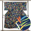 【中古】小紋 リサイクル着物 身丈151cm 裄62cm 前幅22.5cm 後幅28cm 袖丈48cm 正絹(シルク) レディース 袷仕立 秋冬春用 紺地 裄S...