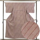 【中古】小紋 リサイクル着物 身丈158cm 裄62cm 前幅22.5cm 後幅28cm 袖丈46cm 正絹(シルク) レディース 袷仕立 秋冬春用 紫地 裄S...