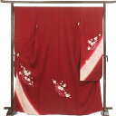 【中古】振袖 リサイクル着物 身丈168cm 裄丈68cm 前幅25cm 後幅30cm 袖丈119cm 袖幅34cm レディース 袷 桜 裄長 裄Lサイズ 秋冬...