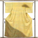 【中古】訪問着 リサイクル着物 身丈159cm 裄62cm 前幅22.5cm 後幅27.5cm 袖丈48cm 正絹(シルク) レディース 袷仕立 秋冬春用 緑地...