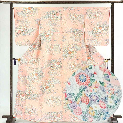【中古】小紋 リサイクル着物 身丈166cm 裄66cm 前幅24cm 後幅30cm 袖丈55cm 正絹(シルク) レディース 袷仕立 秋冬春用 ピンク地 裄Mサイズ トールサイズ 美品 リユース 【中古】小紋 リサイクル着物 身丈166cm 裄66cm 前幅24cm 後幅30cm 袖丈55cm 正絹(シルク) レディース 袷仕立 秋冬春用 ピンク地 裄Mサイズ トールサイズ 美品 リユース