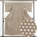 【中古】小紋 リサイクル着物 身丈155cm 裄63cm 前幅22.5cm 後幅28.5cm 袖丈47cm 正絹(シルク) レディース 袷仕立 秋冬春用 紫地 ...