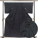 【中古】紬 リサイクル着物 身丈163cm 裄丈66cm 前幅25cm 後幅29.5cm 袖丈53cm 袖幅33.5cm レディース 袷 花柄 裄長 裄M-Lサ...