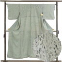 【中古】小紋 リサイクル着物 身丈153cm 裄65cm 前幅24cm 後幅30cm 袖丈45cm 袖幅32.5cm レディース 袷 絞り 裄Mサイズ 秋冬春用...