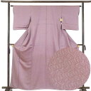 【中古】小紋 リサイクル着物 身丈163cm 裄62cm 前幅24cm 後幅28cm 袖丈49cm 袖幅32cm レディース 袷 植物 裄Sサイズ 秋冬春用 正...