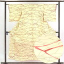 【中古】小紋 リサイクル着物 身丈155cm 裄63cm 前幅23cm 後幅28cm 袖丈48cm 正絹(シルク) レディース 袷仕立 秋冬春用 黄色地 裄Mサ...