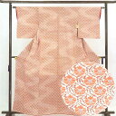 【中古】小紋 リサイクル着物 身丈162cm 裄61cm 前幅22.5cm 後幅28cm 袖丈48cm 正絹(シルク) レディース 袷仕立 秋冬春用 白地 裄S...