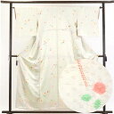 【中古】小紋 リサイクル着物 身丈158cm 裄64cm 前幅22cm 後幅28cm 袖丈46cm 正絹(シルク) レディース 袷仕立 秋冬春用 白地 裄Mサイズ リユース