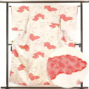【中古】小紋 リサイクル着物 身丈157cm 裄62cm 前幅23cm 後幅30cm 袖丈49cm 正絹(シルク) レディース 袷仕立 秋冬春用 ピンク地 裄S...
