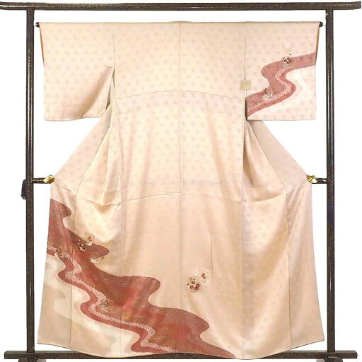 【中古】訪問着 リサイクル着物 身丈160cm 裄66cm 前幅24.5cm 後幅30cm 袖丈47cm 袖幅33.5cm レディース 袷 絞り 裄長 裄M-Lサイズ 秋冬春用 正絹(シルク)茶色 美品 リメイク リユース 【中古】訪問着 リサイクル着物 身丈160cm 裄66cm 前幅24.5cm 後幅30cm 袖丈47cm 袖幅33.5cm レディース 袷 絞り 裄長 裄M-Lサイズ 秋冬春用 正絹(シルク)茶色 美品 リメイク リユース